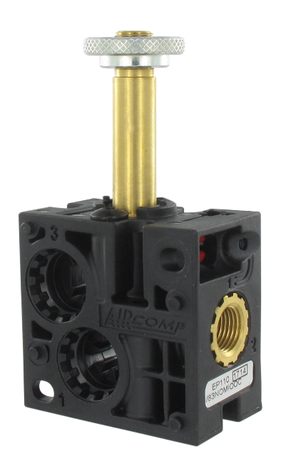 Electro-pilote pneumatique modulaire 3/2-G1/8\" 2 cotés intermédiaire NO