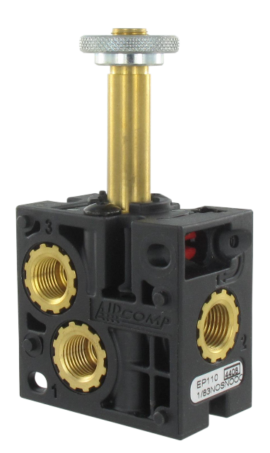 Electro-pilote simple pneumatique 3/2-G1/8\" 2 cotés NO