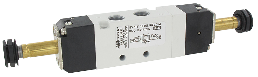 Electro-pneumatically operated valve 5/3-G1/8