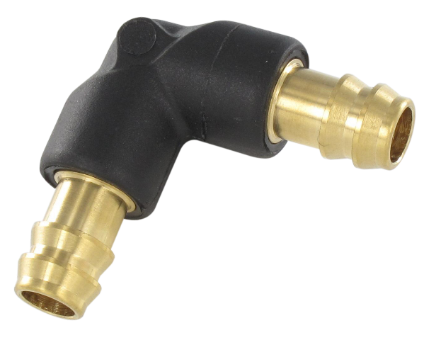 Equal elbow hose connection fittings