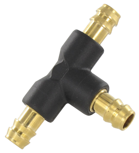 Equal T-hose connection fittings