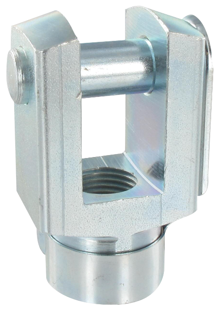 Female threaded rod clevises for CNOMO pneumatic cylinders