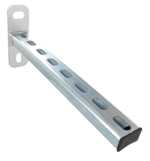 Fixing bracket for aluminium pipes in compressed air piping system