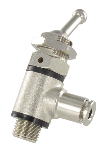 Interrupteurs pneumatiques mâle 3/2 à commande manuelle
