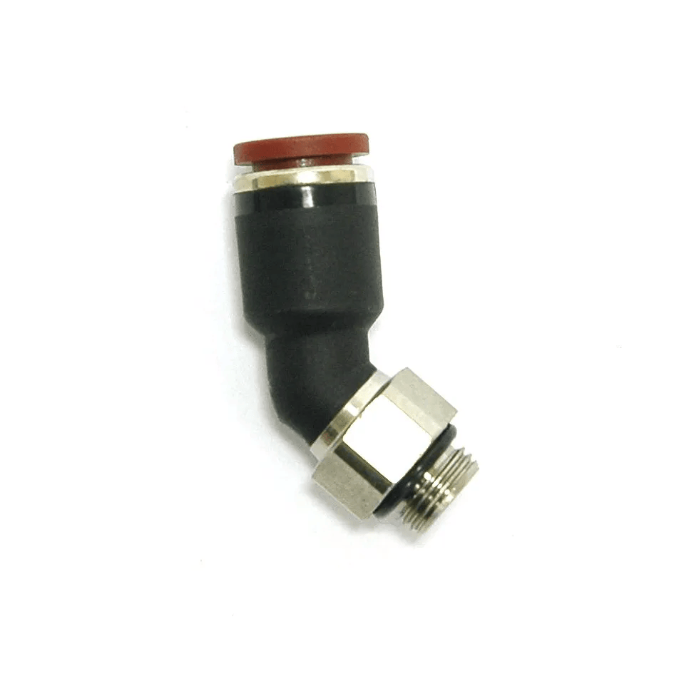 Male cylindrical fitting 45° 1/4 T.6