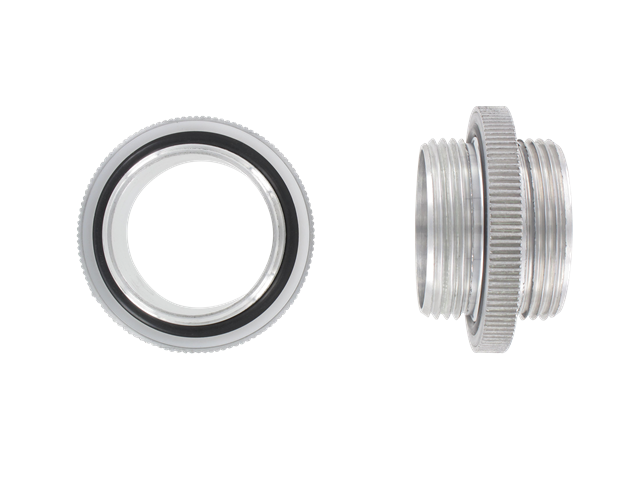Mamelons M/M BSP cylindrique avec joints montés en aluminium