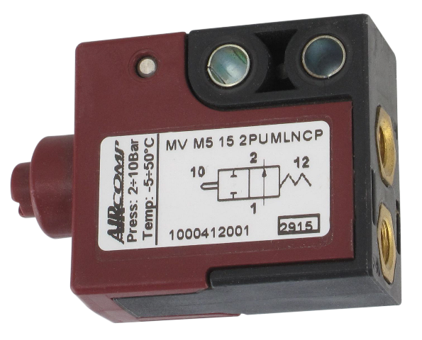 Mini distributeur pneumatique à commande mécanique poussoir 2/2-M5 NF Composants pneumatiques