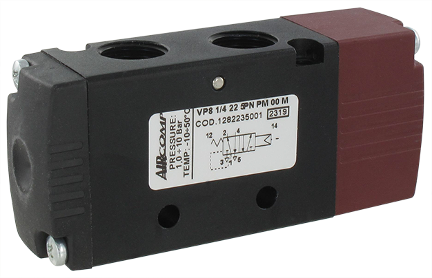 Monostable 5/2 pneumatically operated valves (G1/4'')