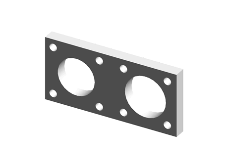 Plaques de fixation régulateur + vérins pneumatiques X-XT