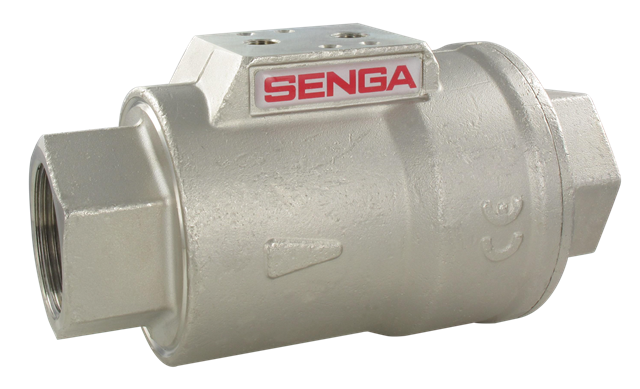 Pneumatic operated blocking valves, single effect, normally closed, fem./fem., BSP parallel
