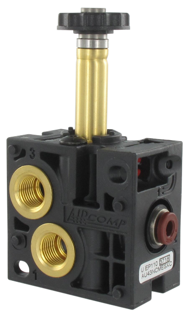 Pneumatic drivers battery, left module, T.4 NC 3/2