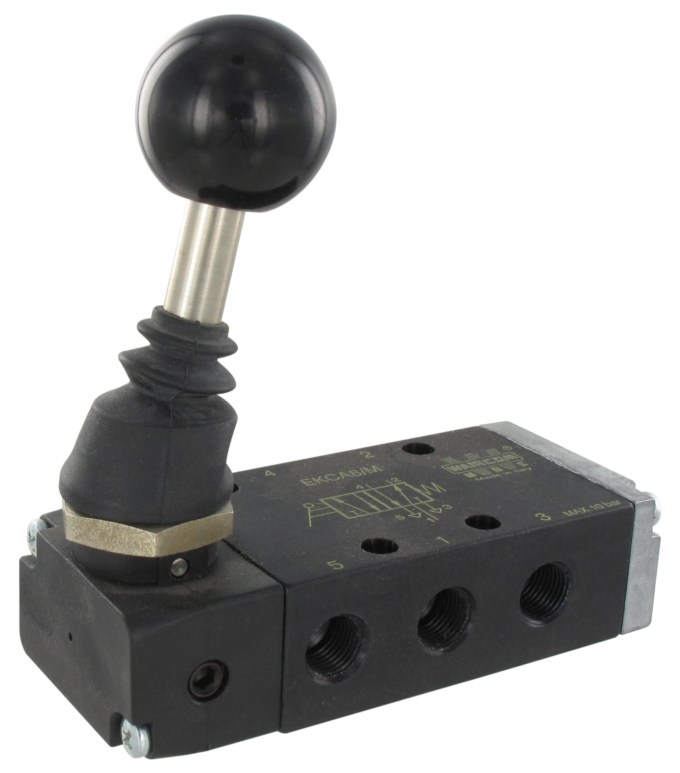 Pneumatic lever valve 90° 5/2-G1/8 monostable Pneumatic components