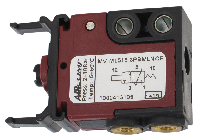 Pneumatic mini spool valve manual control panel 3/2-M5 lateral NF Pneumatic components