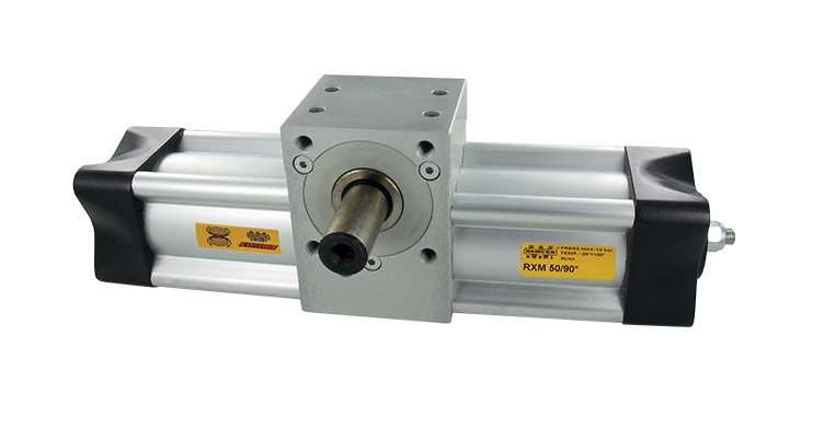 Pneumatic rotary cylinders male pinion