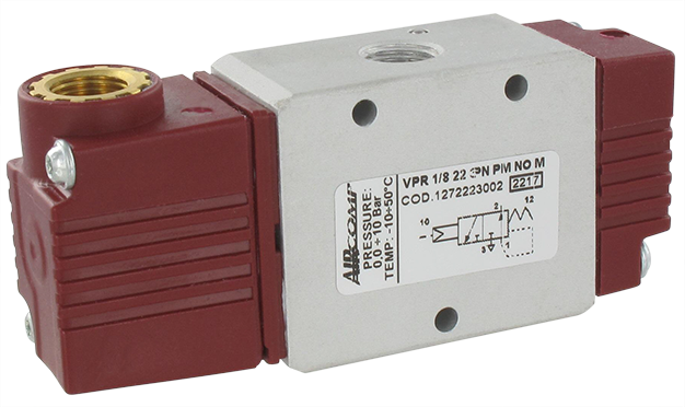 Pneumatically operated 3/2-G1/8 valve