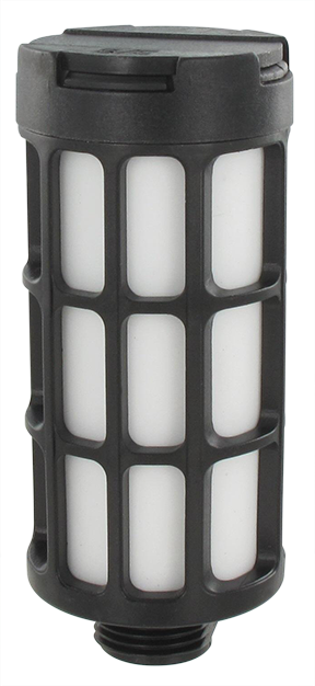 Polyacetal silencer + 1/2\" PE filter