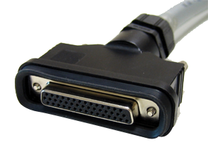 Power cables with standard 44 PIN IP65 connector for pneumatic valves batteries