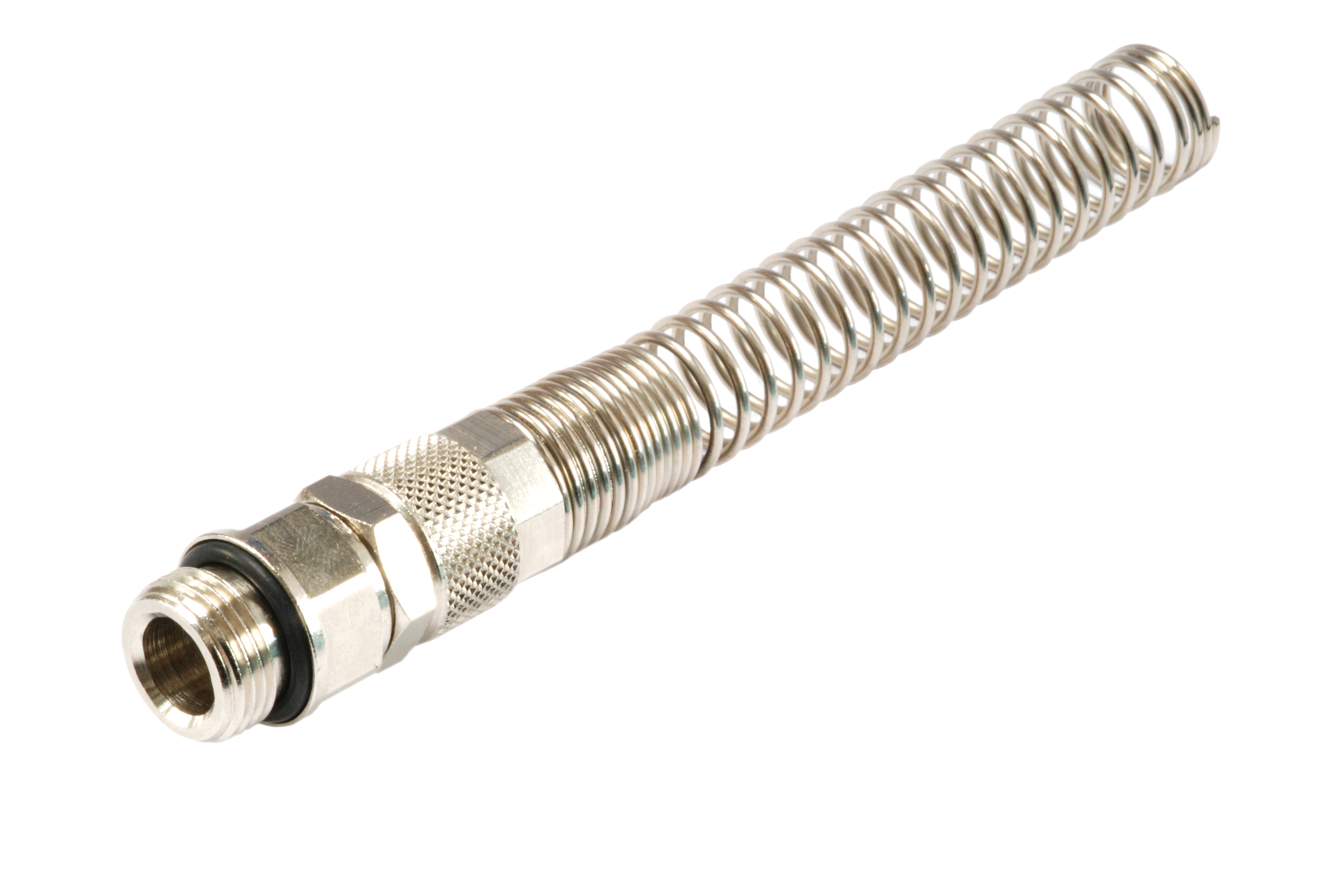 Raccords droit orientable avec ressort, mâle cylindrique