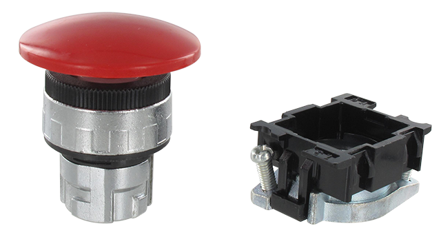 Series 100/120 panel valve pneumatic rocker Ø40 RM 055 R (red)