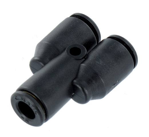 Single equal technopolymer Y-fittings