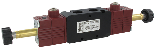 Solenoid operated valve 5/3-G1/4