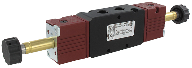 Solenoid operated valve 5/3-G1/8