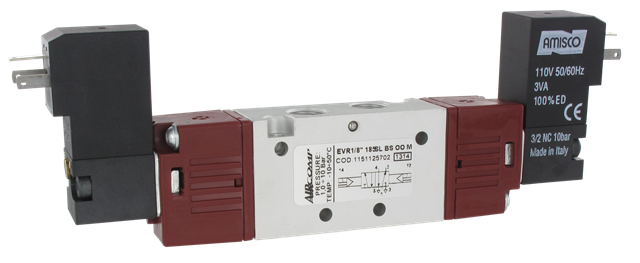 Solenoid valve 5/2 bistable 1/8'' dual control 110AC