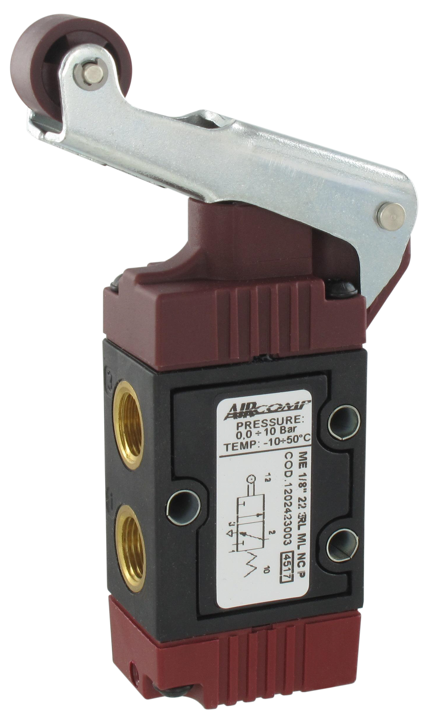 Spool valves with roller lever 3/2 NF-NO (G1/8'')