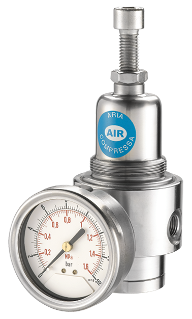 Stainless steel pressure regulators for compressed air FRL - stainless steel series