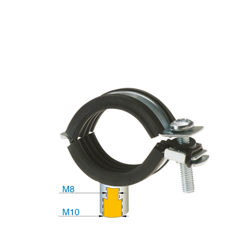 Steel collars (D20 to D63) for aluminium pipes