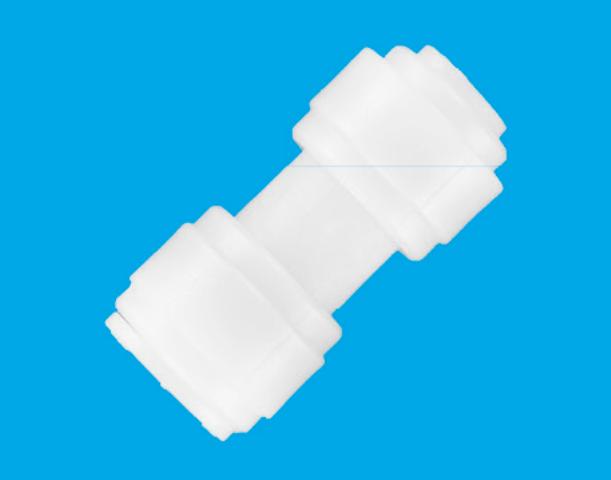 Straight double equal and unequal food grade push-in fittings in POM