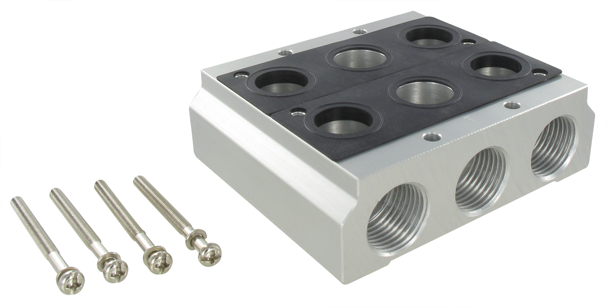 Sub-bases for pneumatic valves 5/2 - 5/3 series 130