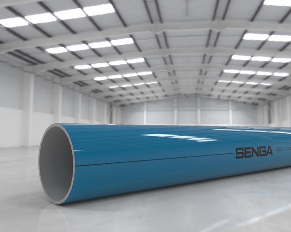 Tubes en aluminium L=3 et 6 m RAL 5012 pour réseau d'air comprimé