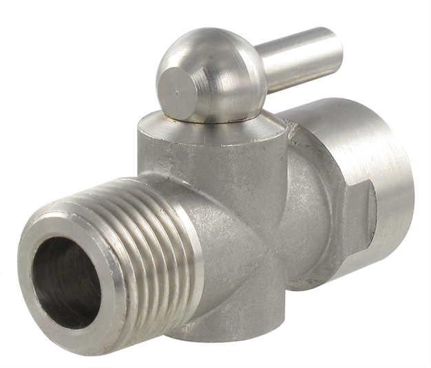 Vanne INOX 316L série mini mâle/femelle BSP cylindrique DN10 1/2\"