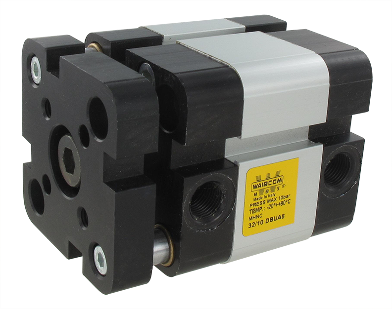 Vérins pneumatiques compacts double effet avec dispositif anti-rotation tige femelle