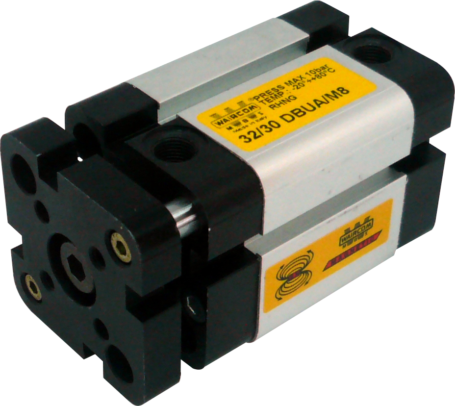 Vérins pneumatiques compacts simple effet avec dispositif anti-rotation tige femelle