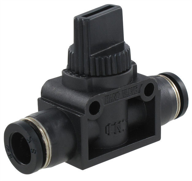 Technopolymer ball valve for compressed air
