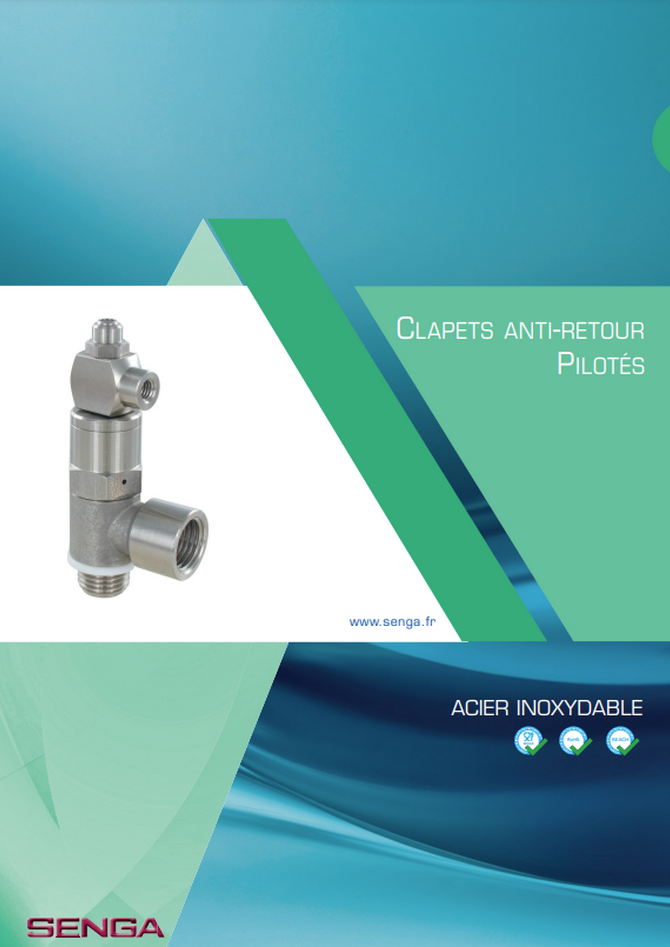 Clapets anti-retour pilotés en inox