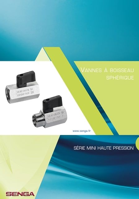 Vannes à boisseau série mini haute pression